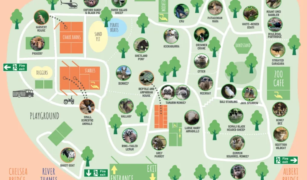 Battersea Park Children’s Zoo Map