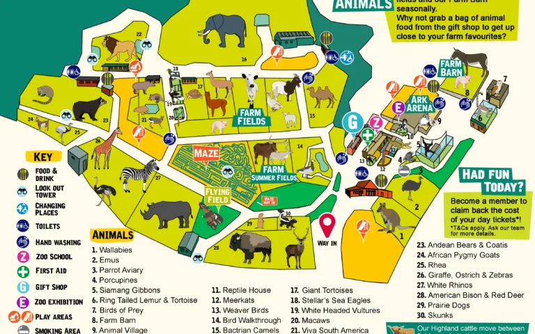 Noah’s Ark Zoo Farm Map