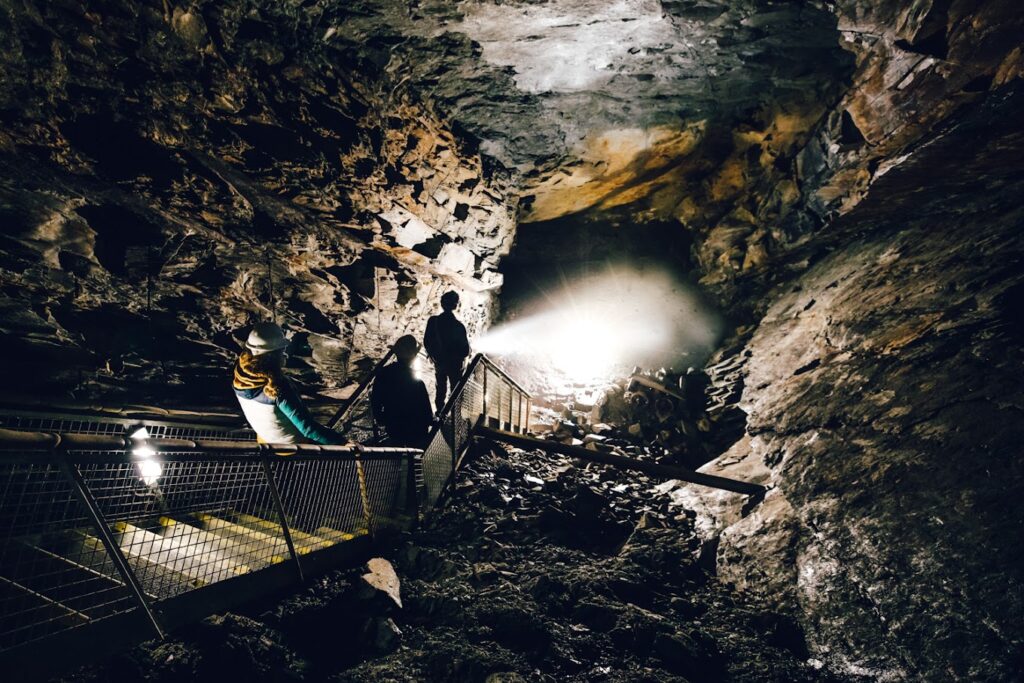 cave at Zip World Llechwedd