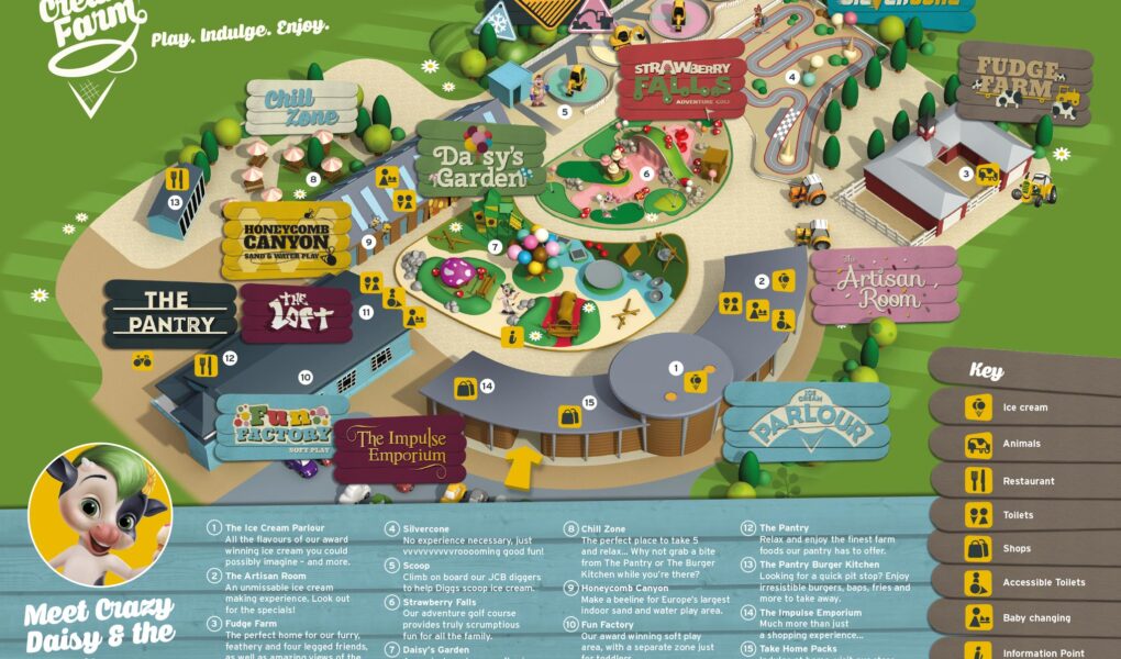 The Ice Cream Farm Map