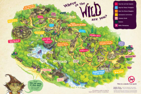 BeWILDerwood Norfolk Map
