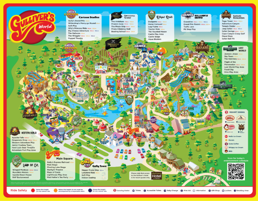 Gulliver s World Theme Park Map