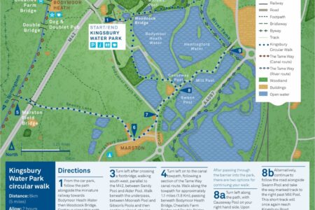 Kingsbury Waterpark Map