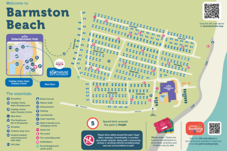 Barmston Beach Holiday Park Map