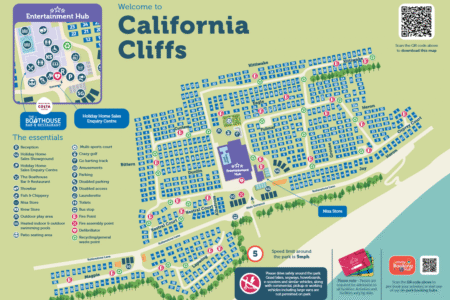 California Cliffs Holiday Park Map