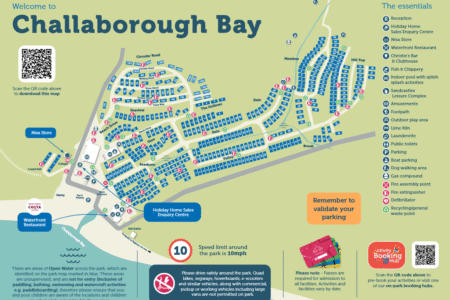 Challaborough Bay Holiday Park Map