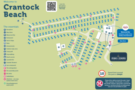 Crantock Beach Holiday Park Map
