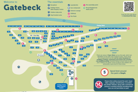 Gatebeck Holiday Park Map
