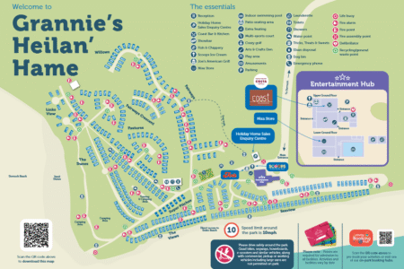 Grannie's Heilan Hame Holiday Park Map