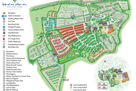 Hendra Holiday Park Map