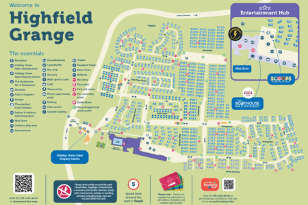 Highfield Grange Holiday Park Map