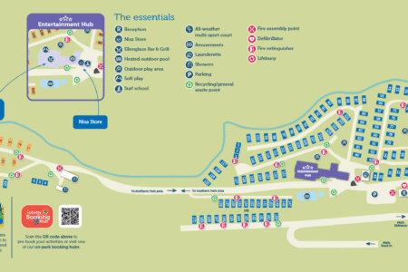 Holywell Bay Holiday Park Map