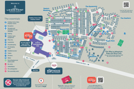 Lizard Point Holiday Park Map