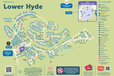 Lower Hyde Holiday Park Map