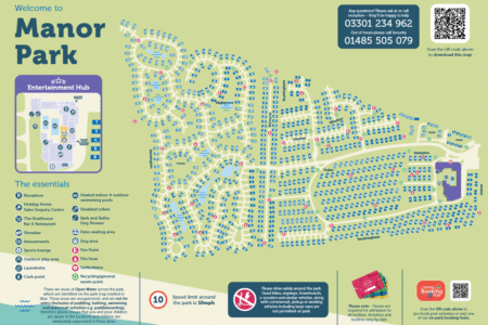 Manor Park Holiday Park Map