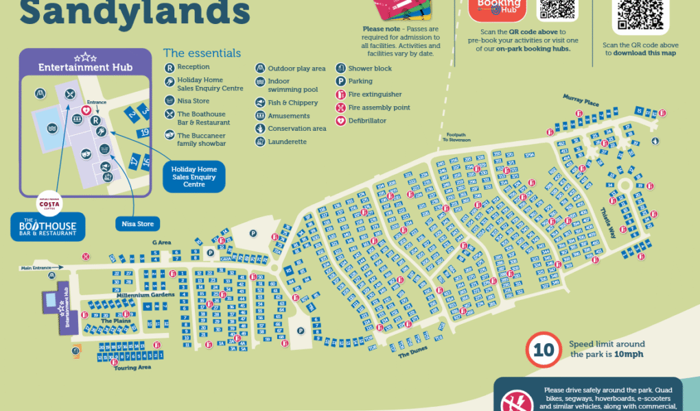 Sandylands Holiday Park Map
