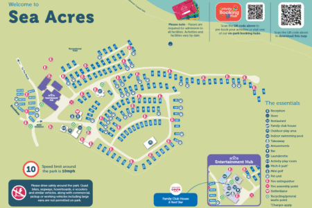 Sea Acres Holiday Park Map