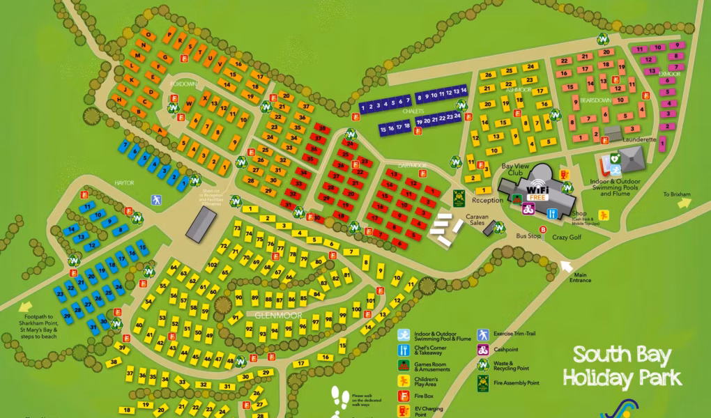 South Bay Holiday Park Map