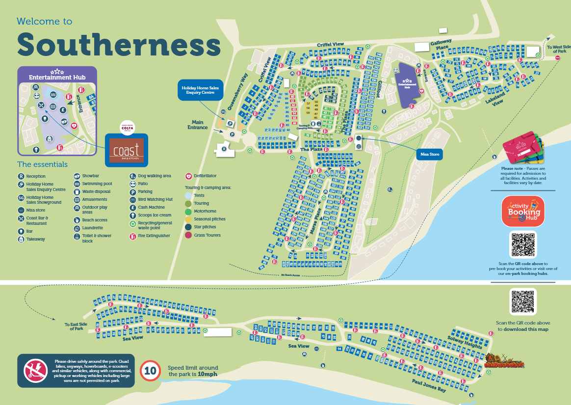 Southerness Holiday Park Map