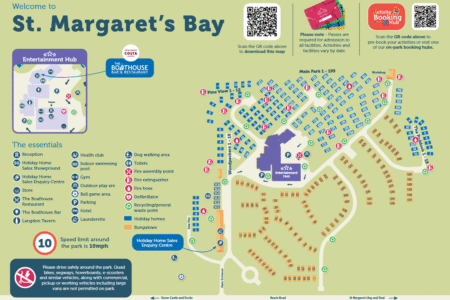 St Margaret's Bay Holiday Park Map
