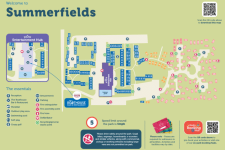 Summerfields Holiday Park Map