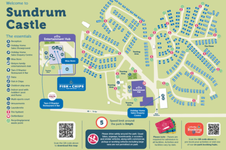 Sundrum Castle Holiday Park Map