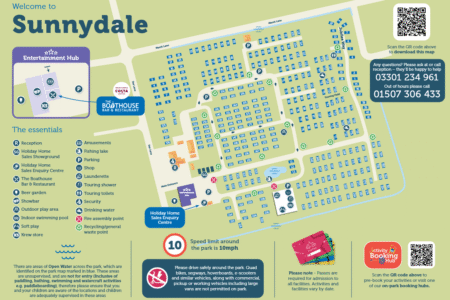 Sunnydale Holiday Park Map