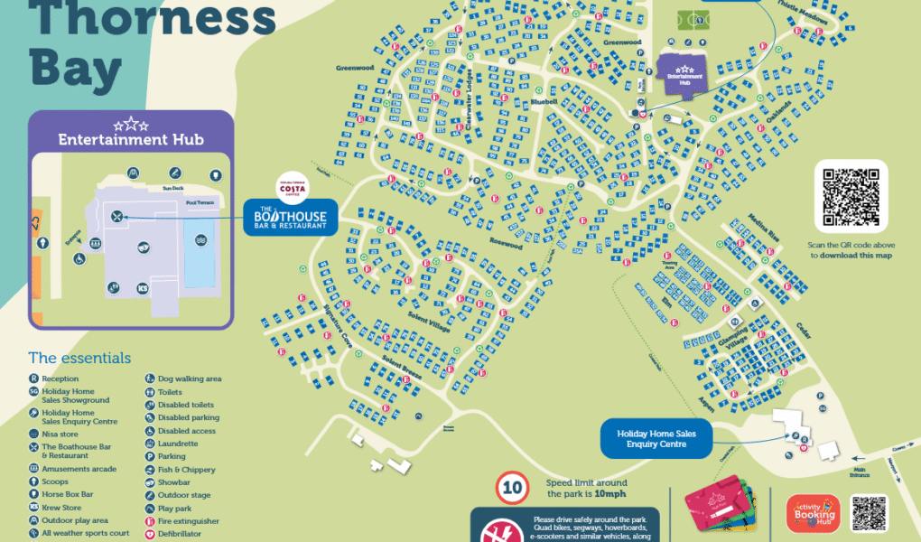 Thorness Bay Holiday Park Map