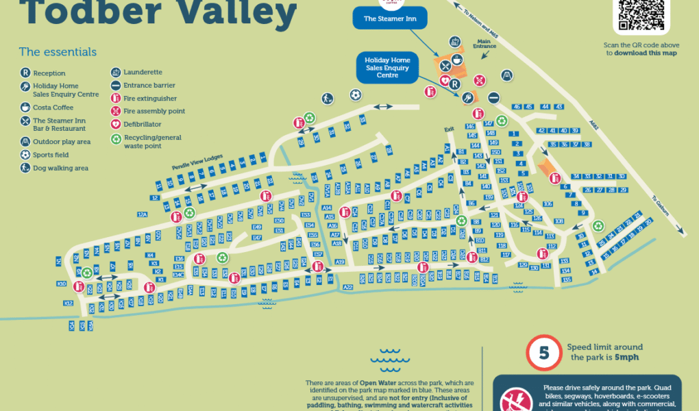 Todber Valley Holiday Park Map