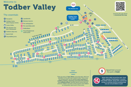 Todber Valley Holiday Park Map