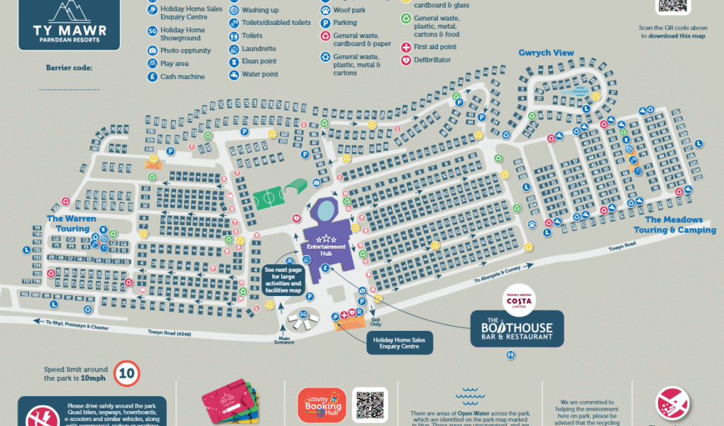 Ty Mawr Holiday Park Map