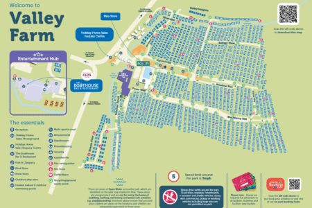 Valley Farm Holiday Park Map