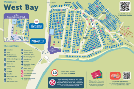 West Bay Holiday Park Map