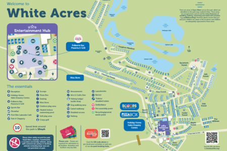 White Acres Holiday Park Map