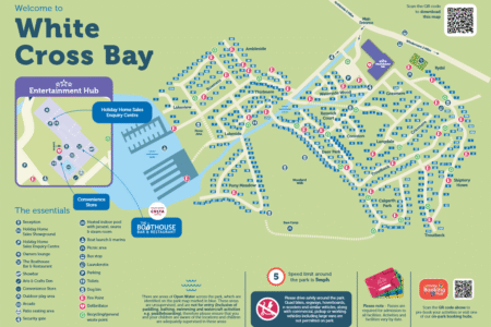 White Cross Bay Holiday Park Map