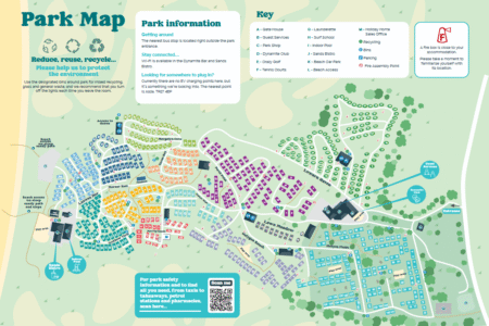 st ives bay holiday park map