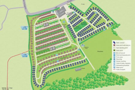tencreek holiday park map