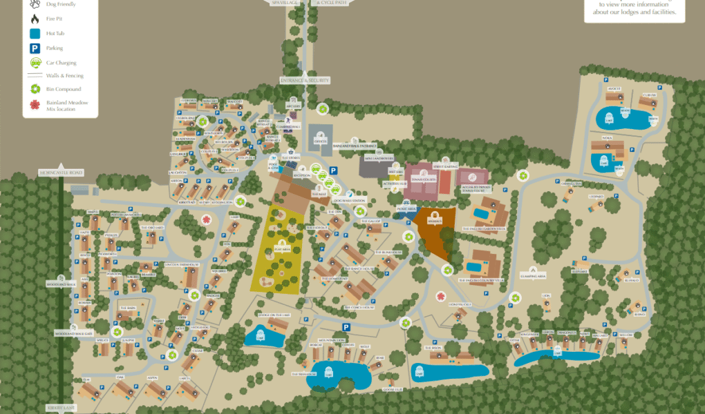 Bainland Lodge Park Map