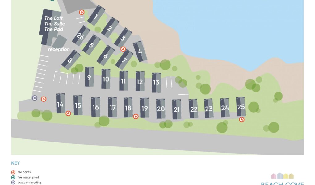 Beach Cove Coastal Retreat Map