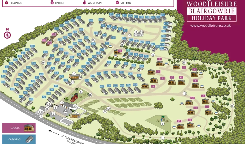 Blairgowrie Holiday Park Map