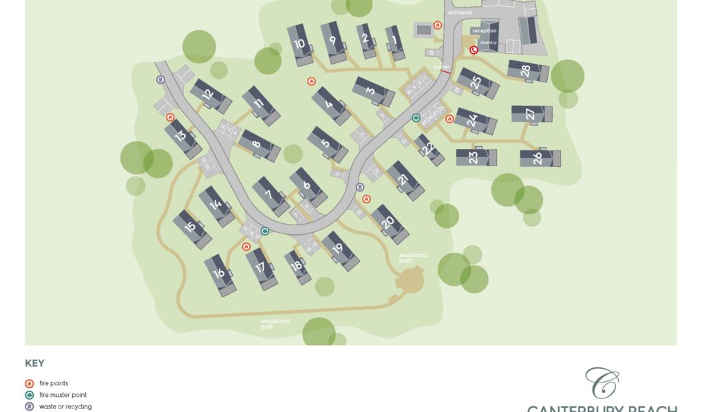 Canterbury Reach Lodge Retreat Site Map
