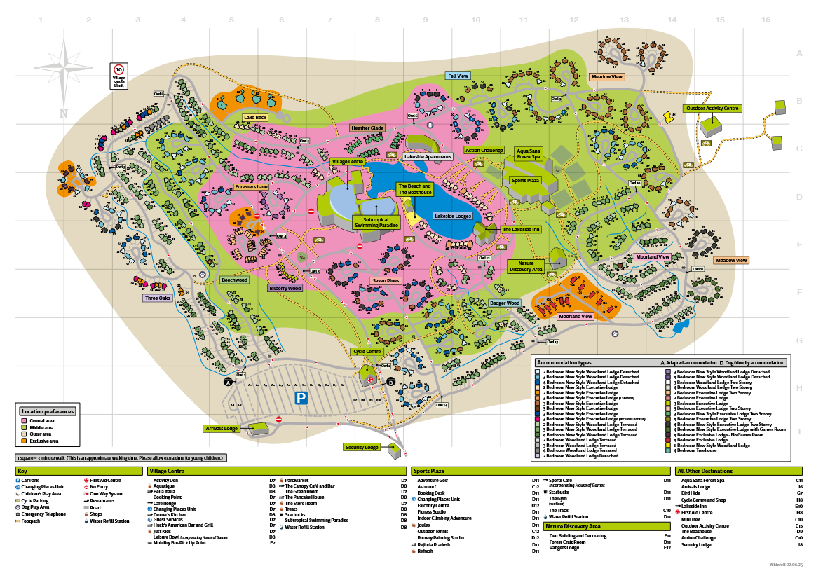 Center Parcs Whinfell Forest Map