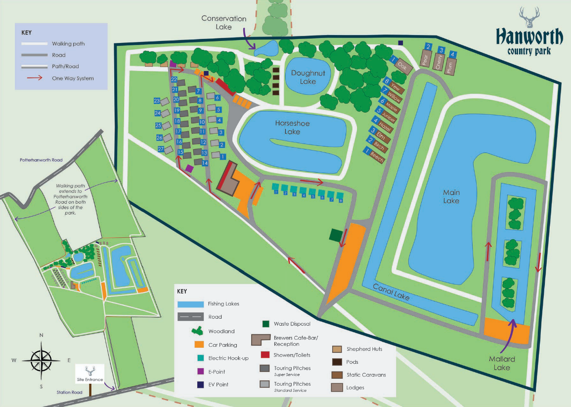 Hanworth Country Park Map