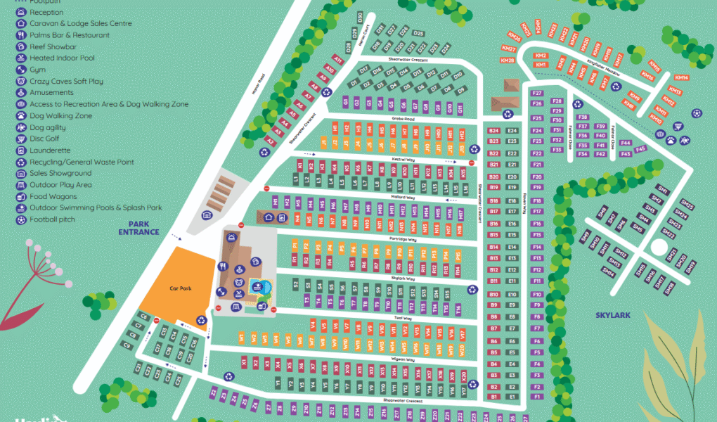 Hayling Island Holiday Park Map