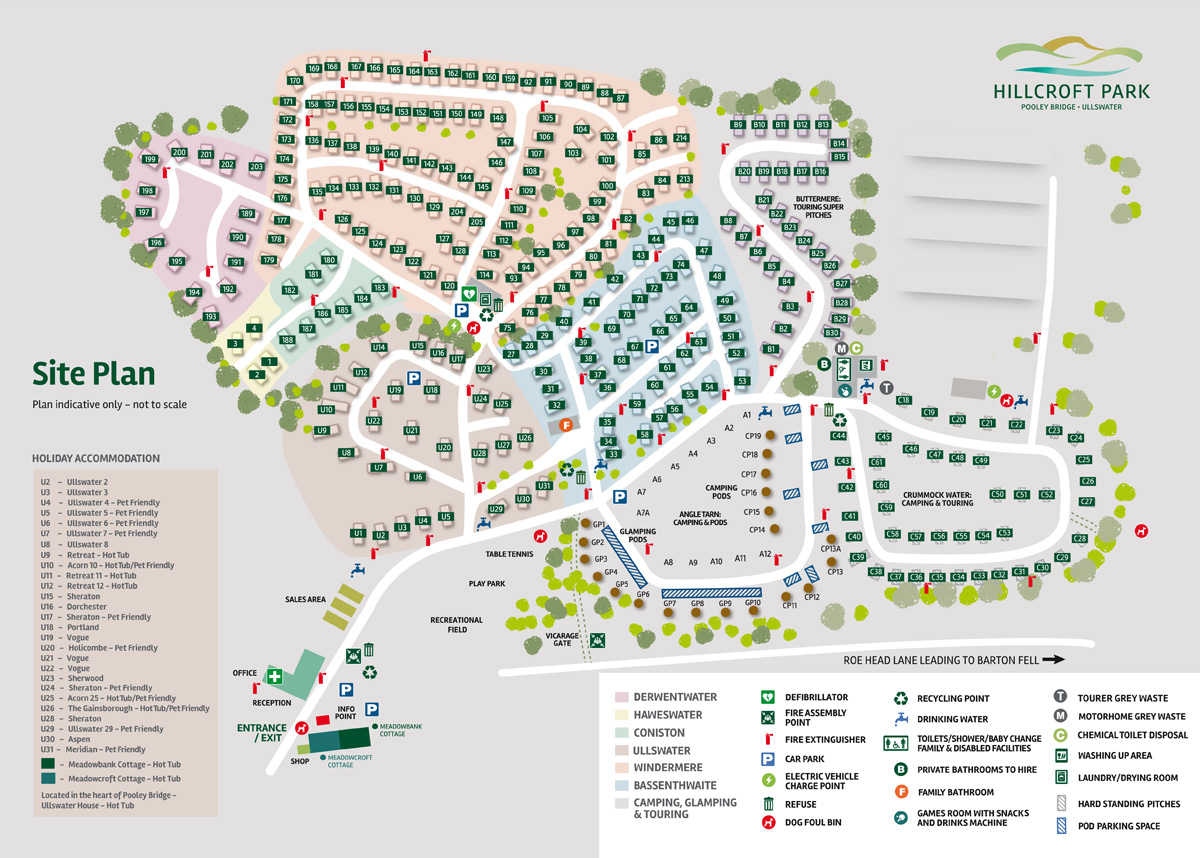 Hillcroft Park Site Map