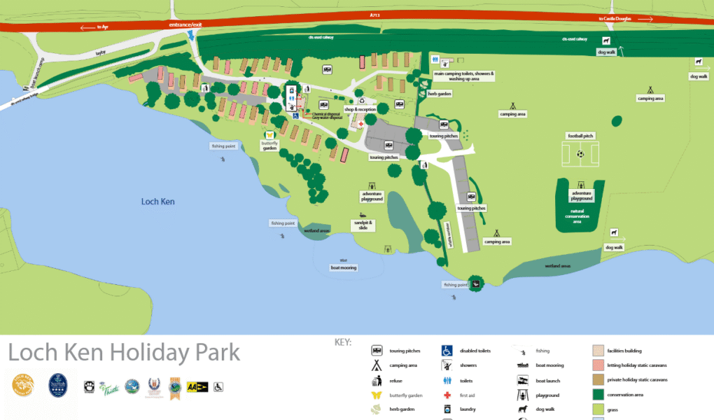 Loch Ken Holiday Park Map