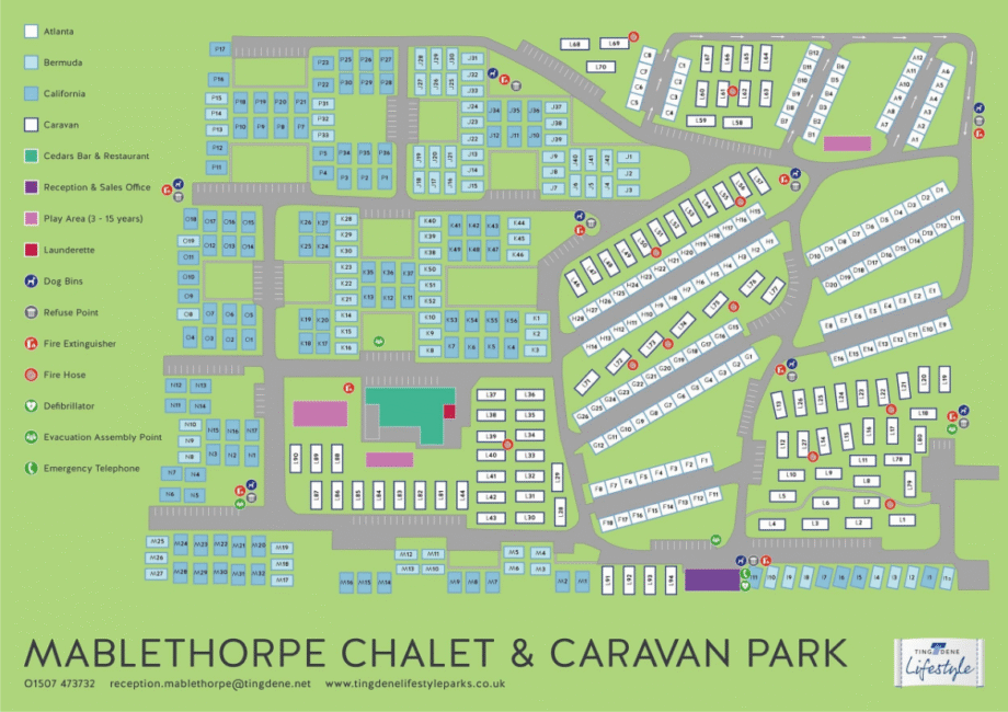 Mablethorpe Chalet Park Map