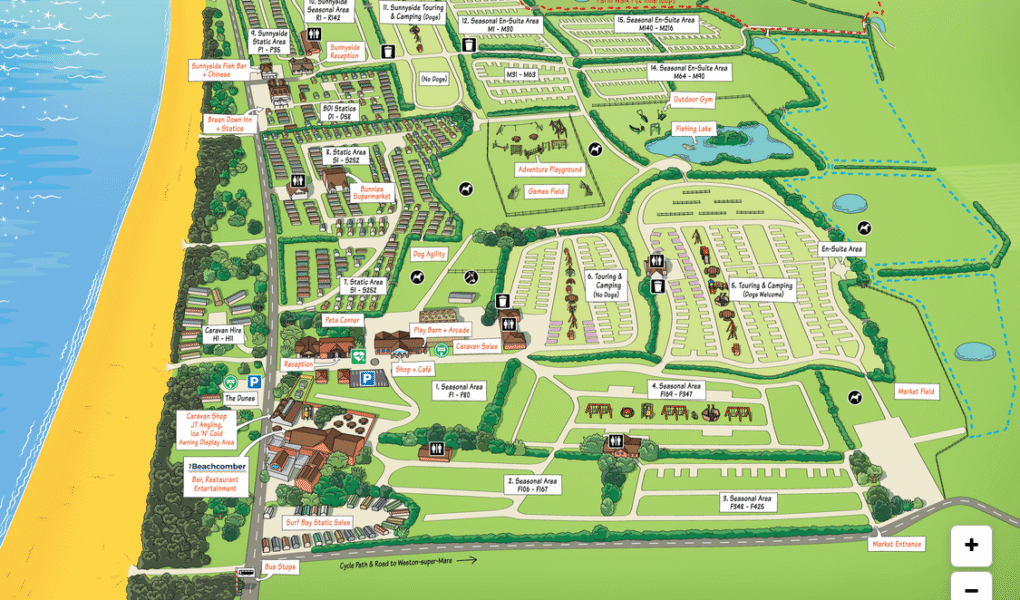 Warren Farm Holiday Centre Map