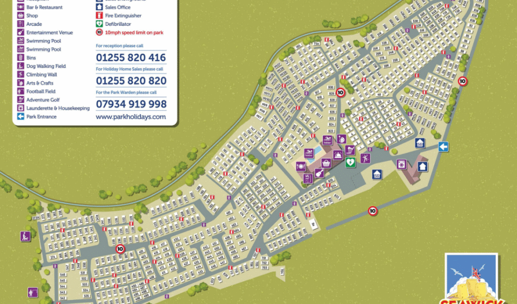Seawick Holiday Park Map