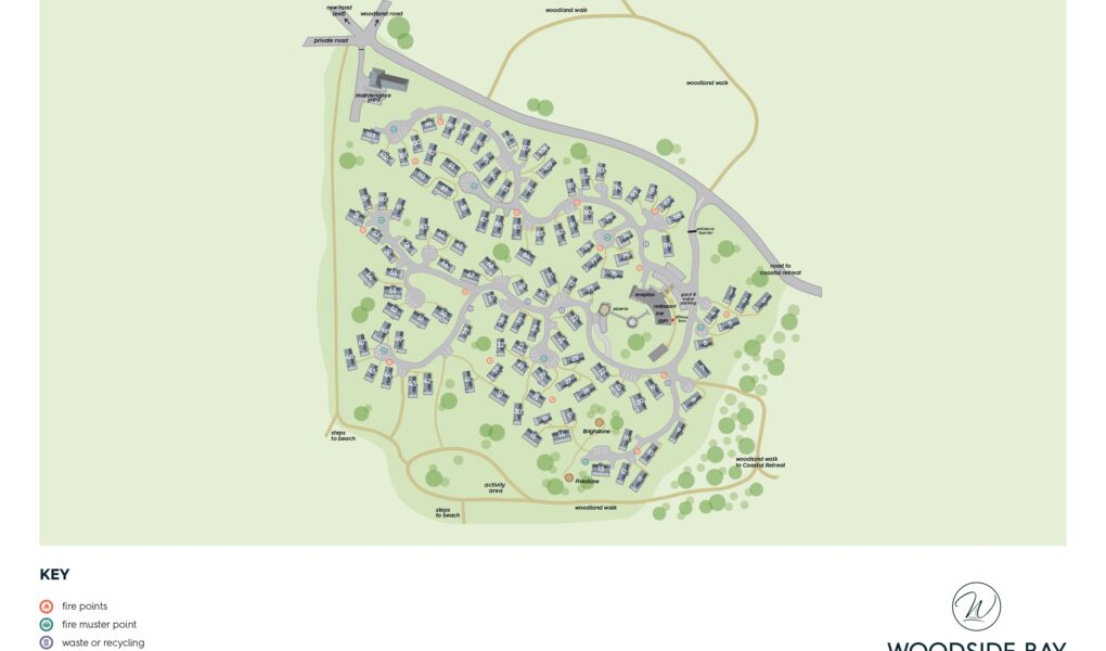 Woodside Bay Lodge Retreat Map